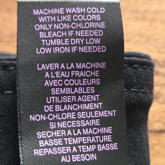 Slim-sation Women's 18 Black Pullon Capris Lattice Side Split Hem Stretch - Picture 10 of 10